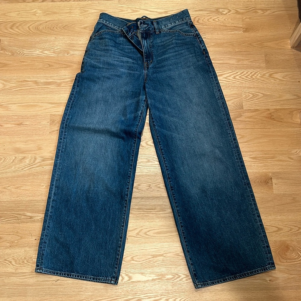 Madewell x Kaihara super wide leg jeans